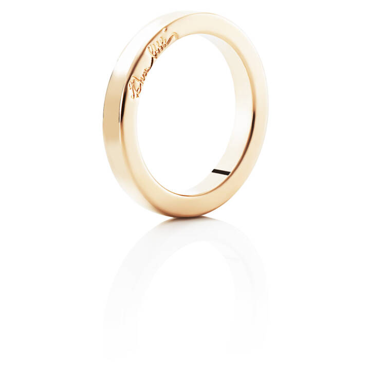 Half Round Ring Gold in the group Rings / Gold Rings at SCANDINAVIAN JEWELRY DESIGN (13-101-00303)