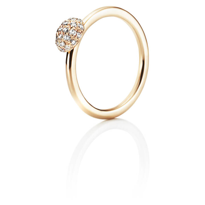 Love Bead - Diamonds Ring Gold in the group Rings / Gold Rings at SCANDINAVIAN JEWELRY DESIGN (13-101-00440)