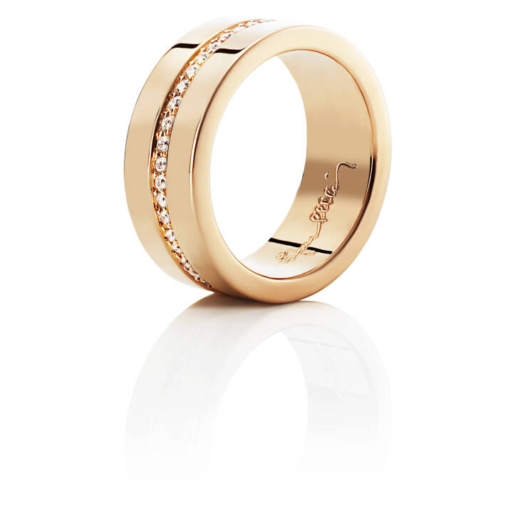 Wide & Stars Ring Gold in the group Rings / Engagement & Wedding Rings at SCANDINAVIAN JEWELRY DESIGN (13-101-00484)
