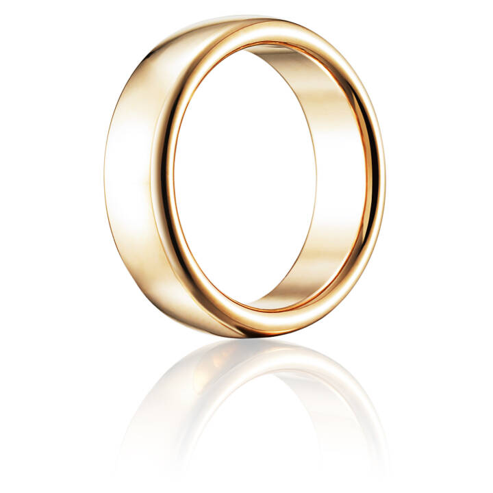 Smooth Ring Gold in the group Rings / Gold Rings at SCANDINAVIAN JEWELRY DESIGN (13-101-01019)