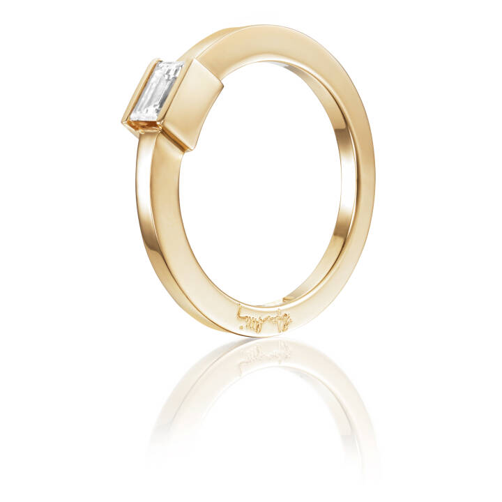 Deco Wedding Ring Gold in the group Rings / Engagement & Wedding Rings at SCANDINAVIAN JEWELRY DESIGN (13-101-01233)