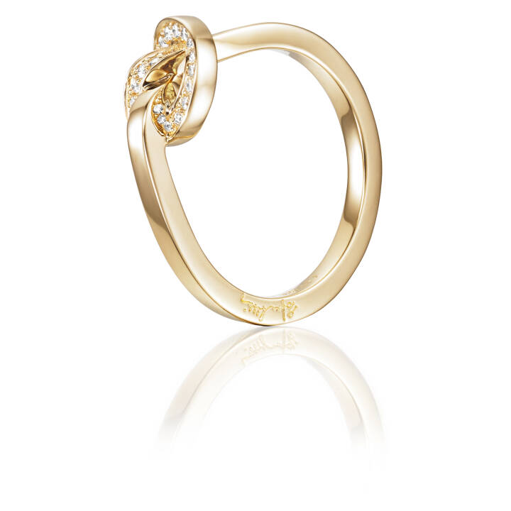 Love Knot & Stars Ring Gold in the group Rings / Engagement & Wedding Rings at SCANDINAVIAN JEWELRY DESIGN (13-101-01304)