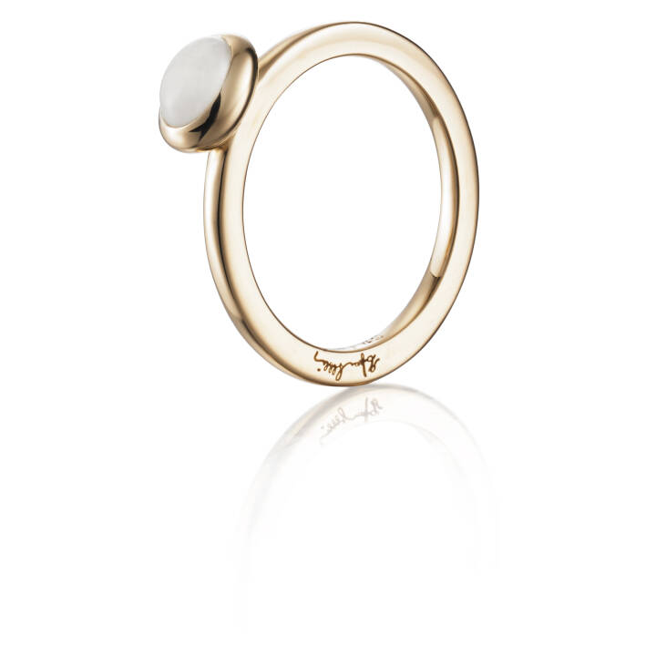 Love Bead - Moonstone Ring Gold in the group Rings / Gold Rings at SCANDINAVIAN JEWELRY DESIGN (13-101-01448)