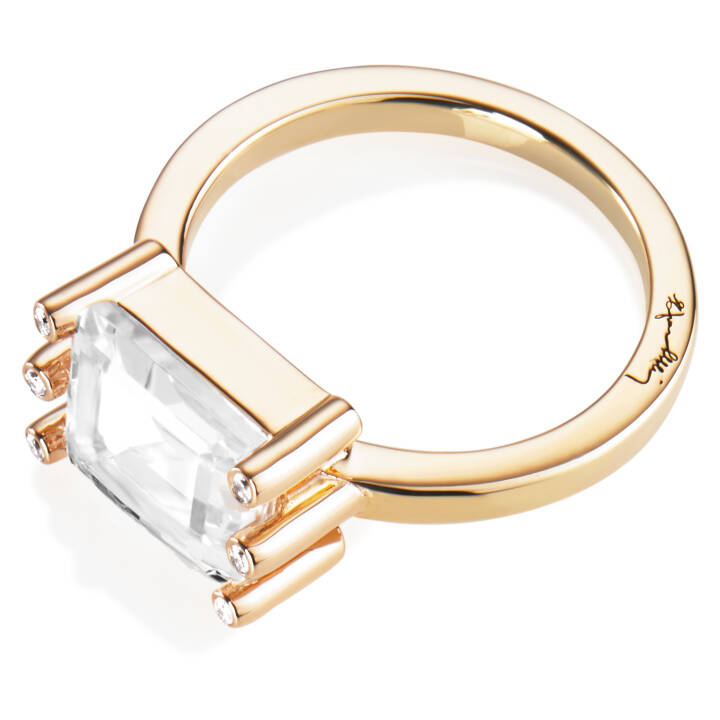 Beautiful Dreamer - Crystal Quartz Ring Gold in the group Rings / Gold Rings at SCANDINAVIAN JEWELRY DESIGN (13-101-01824)