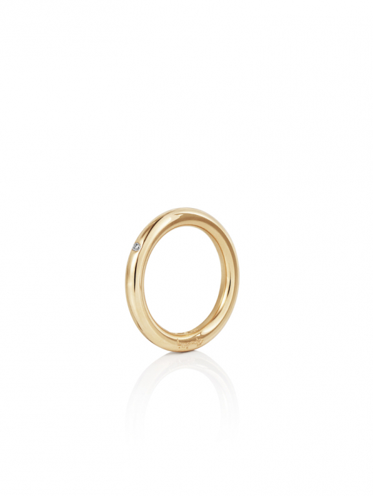 One Love & Stars Thin Ring Gold in the group Rings / Diamond Rings at SCANDINAVIAN JEWELRY DESIGN (13-101-01994)