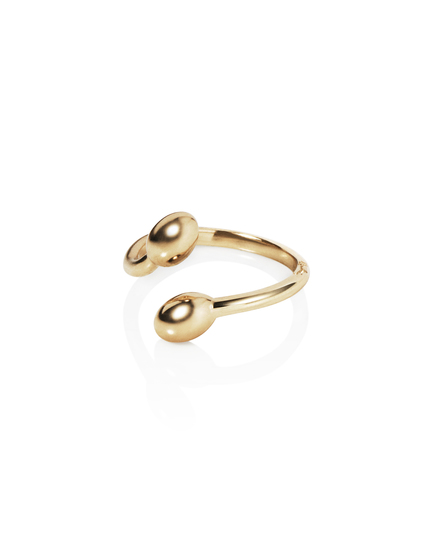 Love Bead Twin Ring Gold in the group Rings / Gold Rings at SCANDINAVIAN JEWELRY DESIGN (13-101-02180-0000)