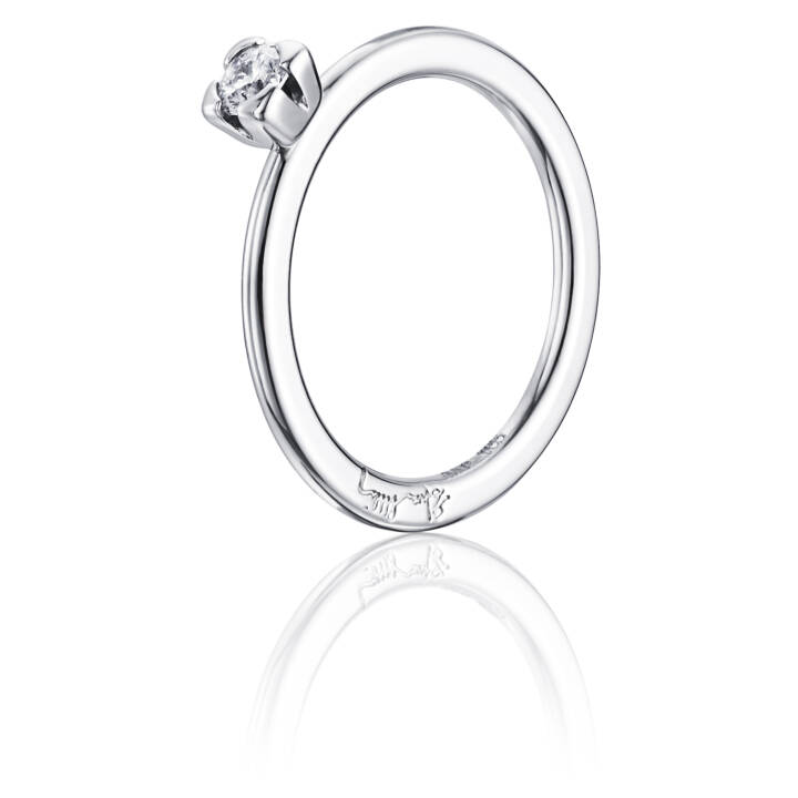 Love Bead Wedding 0.19 ct Diamonds Ring White gold in the group Rings / Engagement & Wedding Rings at SCANDINAVIAN JEWELRY DESIGN (13-102-00455)