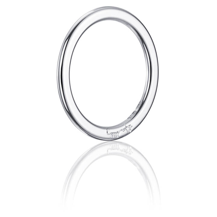 Love Bead Band Ring White gold in the group Rings / White gold rings at SCANDINAVIAN JEWELRY DESIGN (13-102-00457)