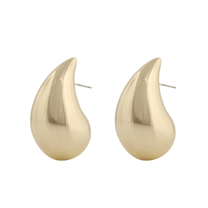 Yenni big ear Gold in the group Earrings / Gold Earrings at SCANDINAVIAN JEWELRY DESIGN (1302-6300-257)