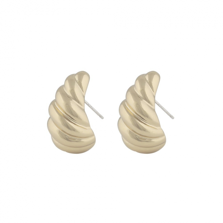 Yenni twist small ear gold in the group  at SCANDINAVIAN JEWELRY DESIGN (1302-6800-257)