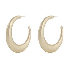 Bella medium ring earrings gold in the group Earrings / Gold Earrings at SCANDINAVIAN JEWELRY DESIGN (1309-6200-257)