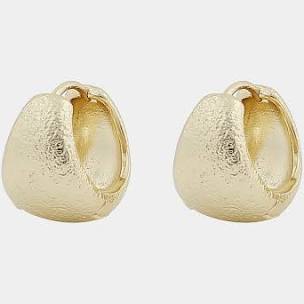 Serena oval ear Gold in the group Earrings / Gold Earrings at SCANDINAVIAN JEWELRY DESIGN (1312-6400-257)