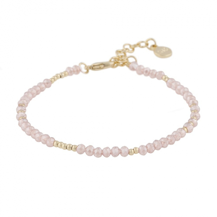 Harper brace Gold light pink in the group Bracelets / Gold Bracelets at SCANDINAVIAN JEWELRY DESIGN (1314-3300-379)