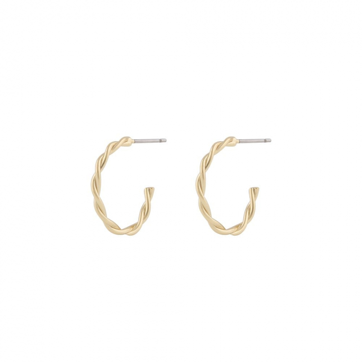 Harper oval ear Gold in the group Earrings / Gold Earrings at SCANDINAVIAN JEWELRY DESIGN (1314-6400-257)