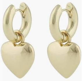 Lara heart ring pendant earrings in the group Earrings / Gold Earrings at SCANDINAVIAN JEWELRY DESIGN (1324-7000-257)