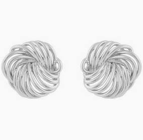 Dakota small round Earring Silver in the group Earrings / Silver Earrings at SCANDINAVIAN JEWELRY DESIGN (1325-6200-256)