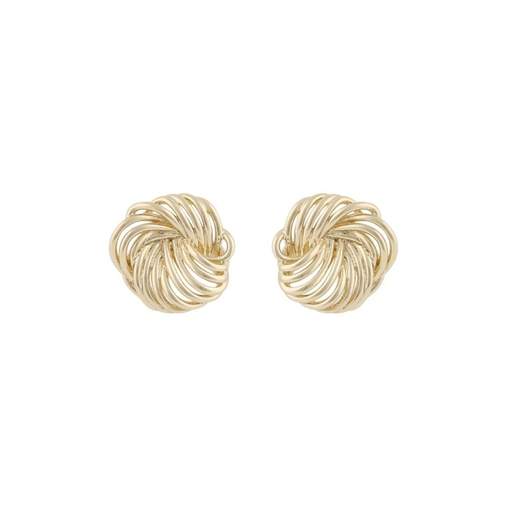 Dakota small round Earring Gold in the group Earrings / Gold Earrings at SCANDINAVIAN JEWELRY DESIGN (1325-6200-257)