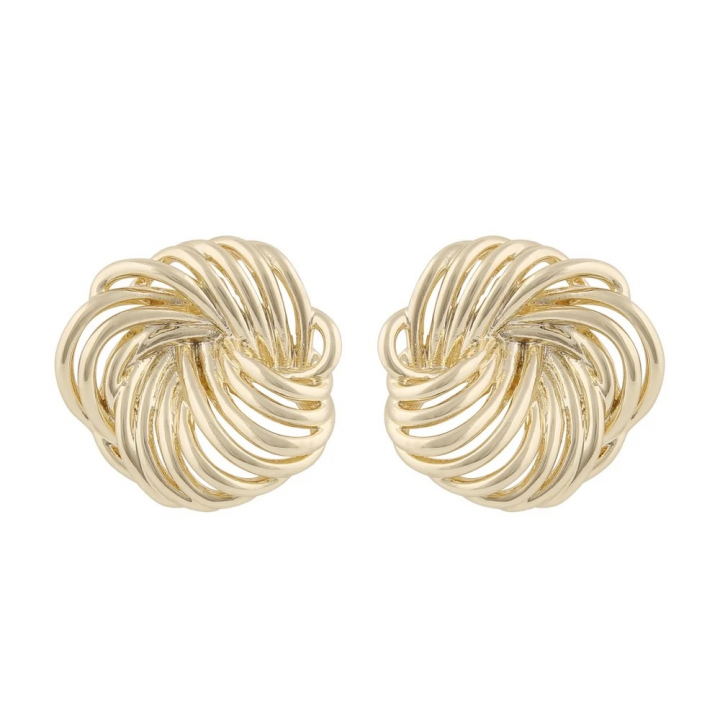 Dakota big round earrings in the group Earrings / Gold Earrings at SCANDINAVIAN JEWELRY DESIGN (1325-6300-257)