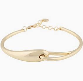 Aero small bracelet Gold  in the group Bracelets / Bangles at SCANDINAVIAN JEWELRY DESIGN (1329-3100-257)