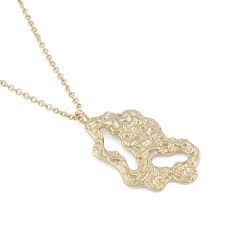 Lauren pendant Necklace Gold in the group Necklaces / Gold Necklaces at SCANDINAVIAN JEWELRY DESIGN (1330-0345-257)