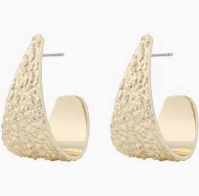 Lauren big oval ear in the group Earrings / Gold Earrings at SCANDINAVIAN JEWELRY DESIGN (1330-6500-257)