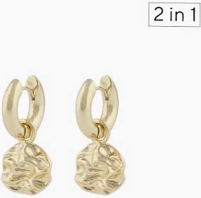 Lauren big ring pendant ear in the group Earrings / Gold Earrings at SCANDINAVIAN JEWELRY DESIGN (1330-7600-257)