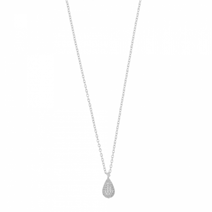 Naomi drop pendant neck 45 Silver in the group Necklaces / Silver Necklaces at SCANDINAVIAN JEWELRY DESIGN (1334-0145-012)