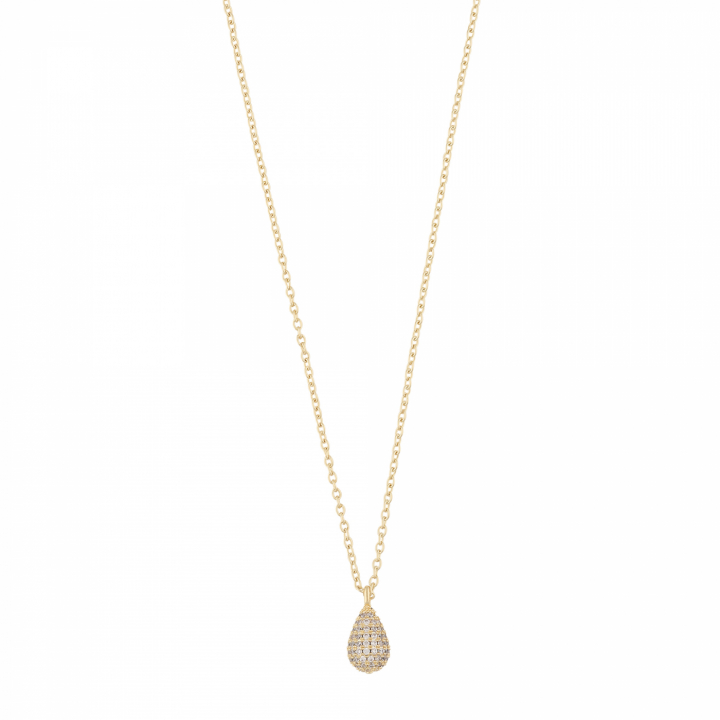 Naomi drop pendant neck 45 in the group Necklaces / Gold Necklaces at SCANDINAVIAN JEWELRY DESIGN (1334-0145-251)