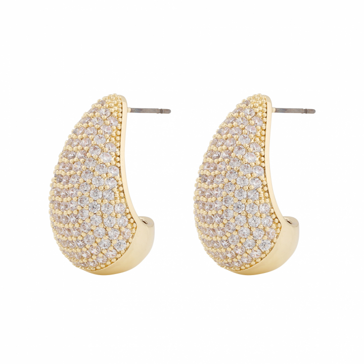 Naomi big drop ear in the group Earrings / Gold Earrings at SCANDINAVIAN JEWELRY DESIGN (1334-6100-251)