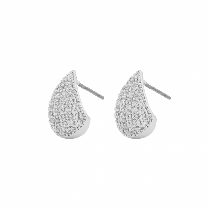 Naomi drop ear Silver in the group Earrings / Silver Earrings at SCANDINAVIAN JEWELRY DESIGN (1334-6200-012)