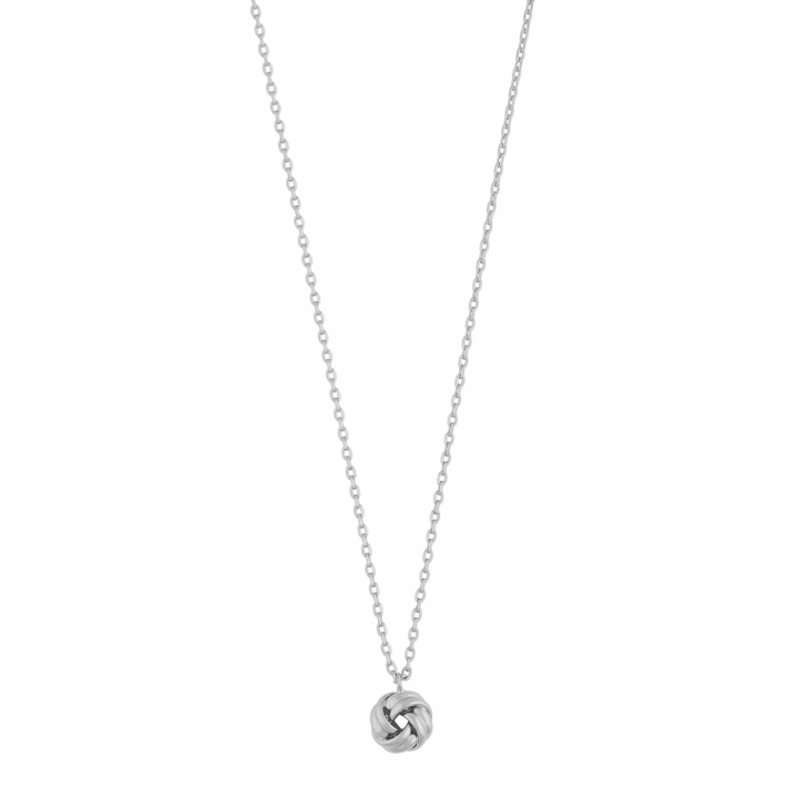 Soap knot pendant neck 45 Silver in the group Necklaces / Silver Necklaces at SCANDINAVIAN JEWELRY DESIGN (1339-0145-256-45)