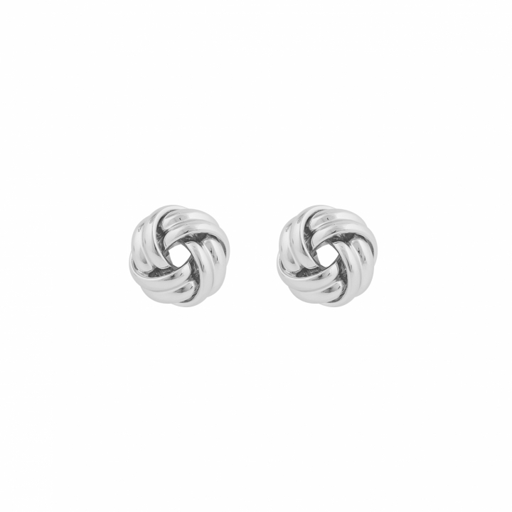 Soap knot ear Silver in the group Earrings / Silver Earrings at SCANDINAVIAN JEWELRY DESIGN (1339-6200-256)