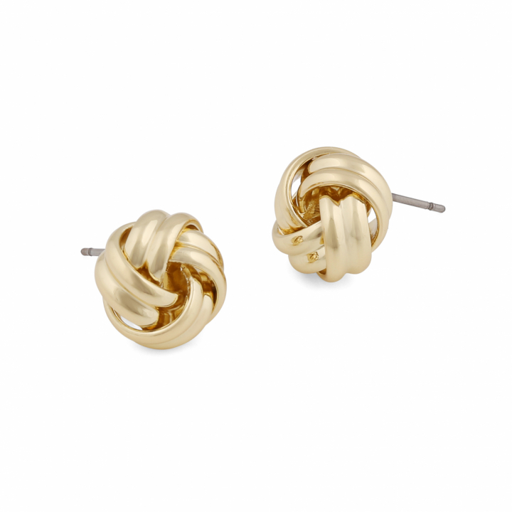 Soap knot ear Gold in the group Earrings / Gold Earrings at SCANDINAVIAN JEWELRY DESIGN (1339-6200-257)