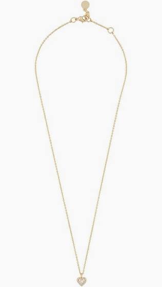 Nisi heart pendant Necklace Gold in the group Necklaces / Gold Necklaces at SCANDINAVIAN JEWELRY DESIGN (1356-3100-251)