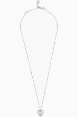 Lovely heart pendant neck silver 42 in the group Necklaces / Silver Necklaces at SCANDINAVIAN JEWELRY DESIGN (1363-0442-256)