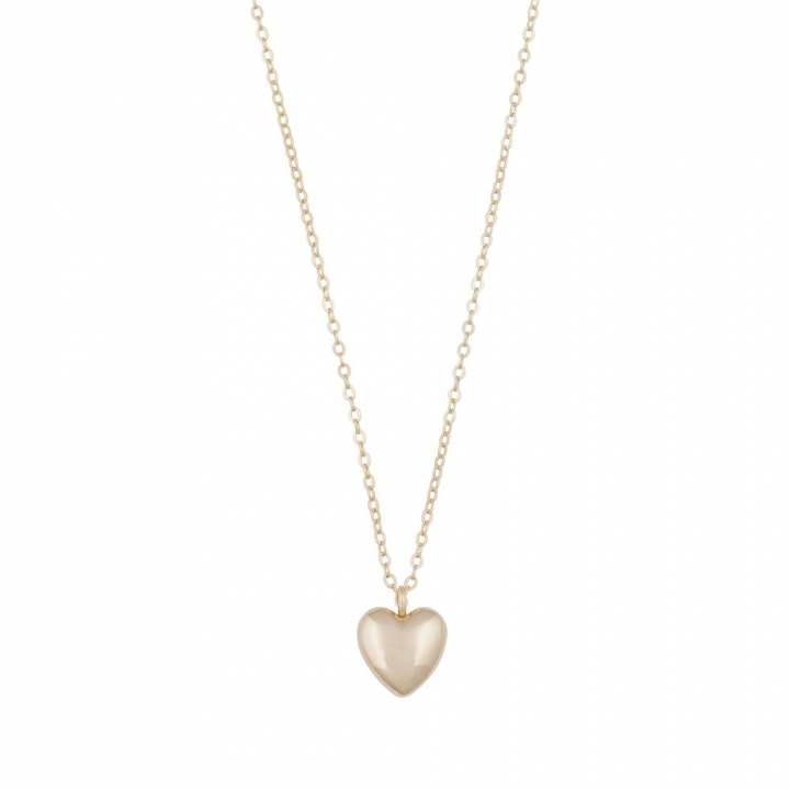 Lovely heart pendant neck gold 42 in the group Necklaces / Gold Necklaces at SCANDINAVIAN JEWELRY DESIGN (1363-0442-257)