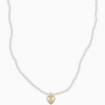 Lovely pendant pearl neck gold 42 in the group Necklaces / Gold Necklaces at SCANDINAVIAN JEWELRY DESIGN (1363-0742-362-42)