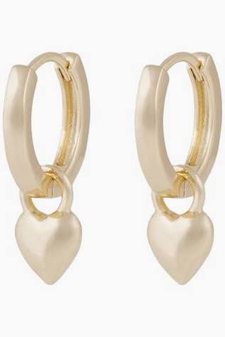Lovely ring pendant Earring Gold in the group Earrings / Gold Earrings at SCANDINAVIAN JEWELRY DESIGN (1363-6800-257)