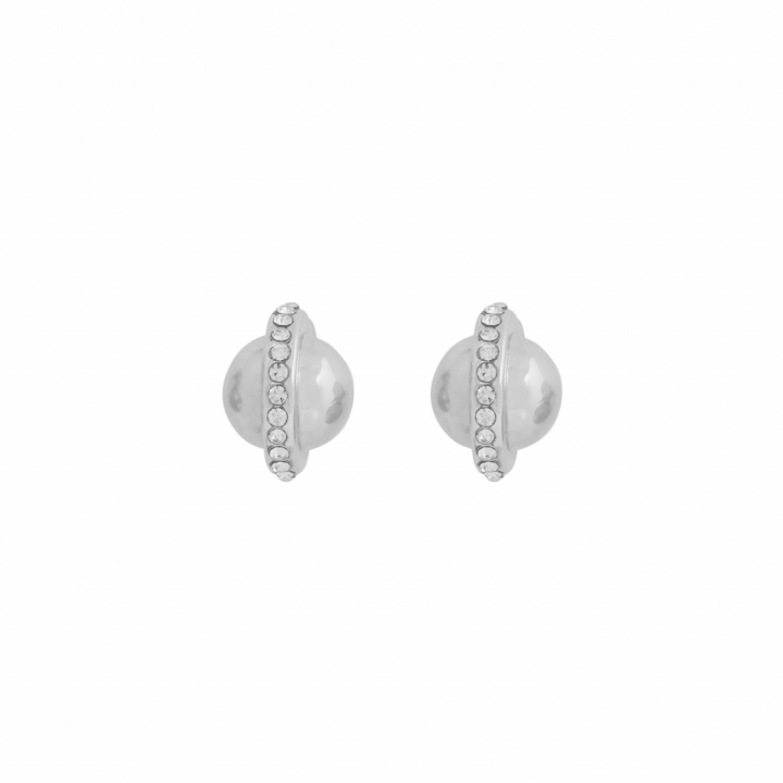 Bennet halo Earrings Silver in the group Earrings / Silver Earrings at SCANDINAVIAN JEWELRY DESIGN (1390-6200-012)