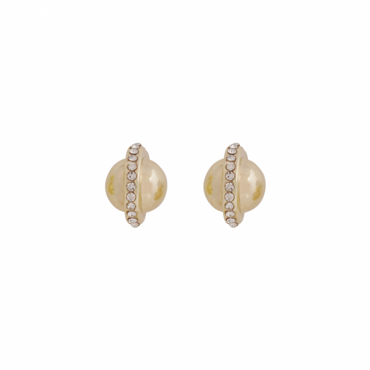 Bennet halo Earring Gold in the group Earrings / Gold Earrings at SCANDINAVIAN JEWELRY DESIGN (1390-6200-251)