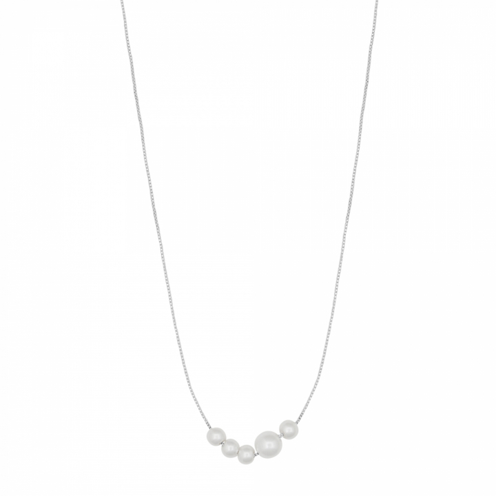 Karan Necklace Silver in the group Necklaces / Silver Necklaces at SCANDINAVIAN JEWELRY DESIGN (1399-0740-010)