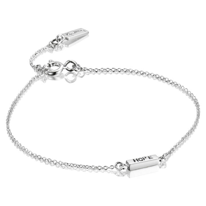 Mini Me Hope Bracelets Silver 17-19 cm in the group Bracelets / Silver Bracelets at SCANDINAVIAN JEWELRY DESIGN (14-100-01279-1719)