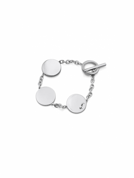 Disc Bracelets Silver in the group Bracelets / Silver Bracelets at SCANDINAVIAN JEWELRY DESIGN (14-100-01976)