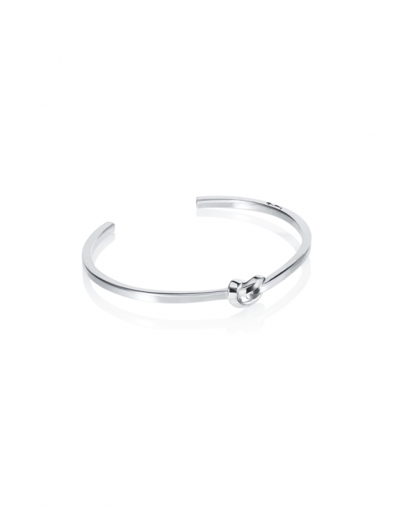 Love Knot Cuff Silver in the group Bracelets / Silver Bracelets at SCANDINAVIAN JEWELRY DESIGN (14-100-02171-0000)