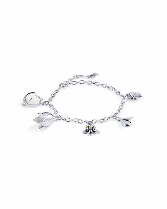 Garden Bracelet Silver in the group Bracelets / Silver Bracelets at SCANDINAVIAN JEWELRY DESIGN (14-100-02346-1619)