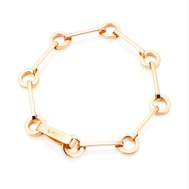 Ring Chain Bracelets Gold in the group Bracelets / Gold Bracelets at SCANDINAVIAN JEWELRY DESIGN (14-101-00047-0000)
