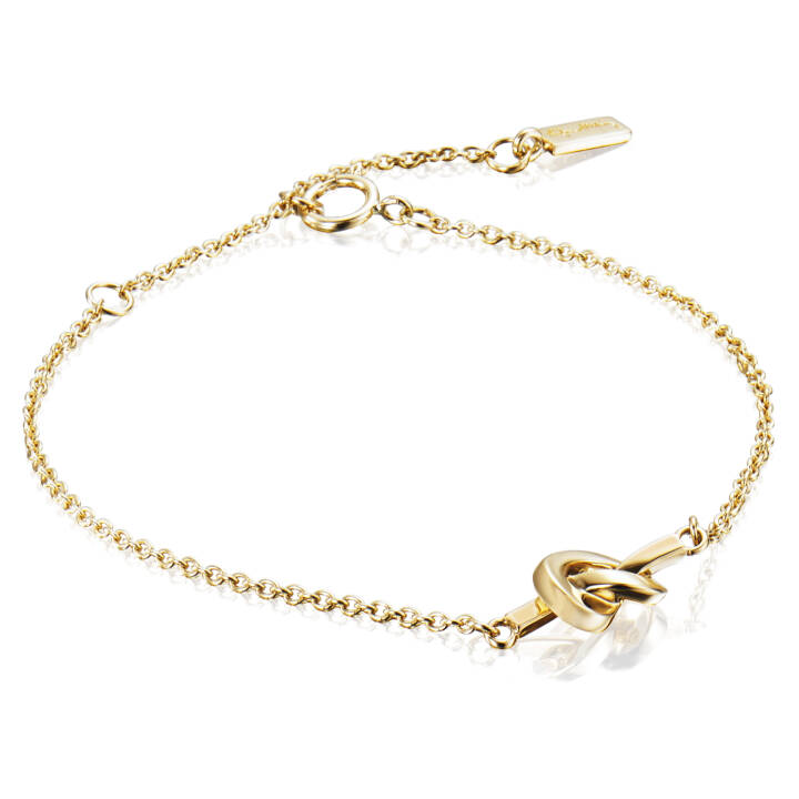 Love Knot Bracelets Gold 15-19 cm in the group Bracelets / Gold Bracelets at SCANDINAVIAN JEWELRY DESIGN (14-101-00967-1519)