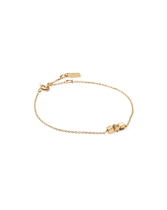 Dice Bracelet Gold in the group Bracelets / Gold Bracelets at SCANDINAVIAN JEWELRY DESIGN (14-101-02212-1619)