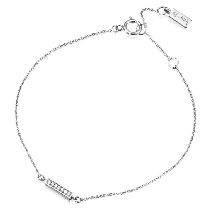 Thin StarsBracelets White goldg 16-19 cm in the group Bracelets / Diamond bracelet at SCANDINAVIAN JEWELRY DESIGN (14-102-01618-1619)