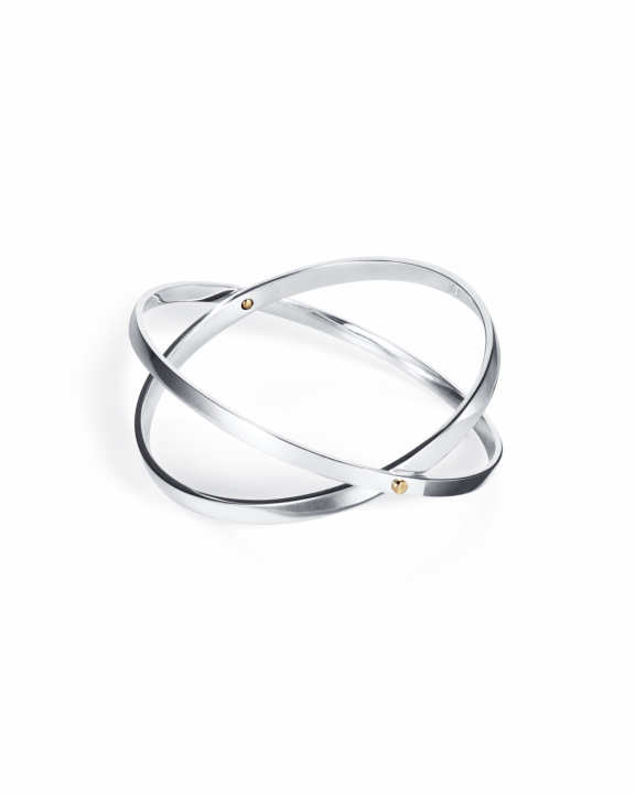 Two Of Us Cuff Silver/Gold in the group Bracelets / Bangles at SCANDINAVIAN JEWELRY DESIGN (14-106-02364)